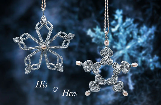 Luxury Christmas - His and hers Snowflakes