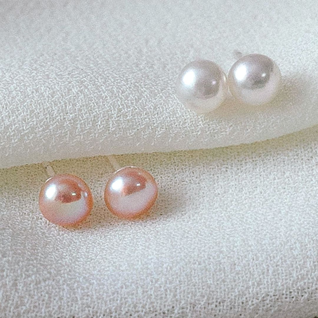 Forget-Me-Not Pearl Studs