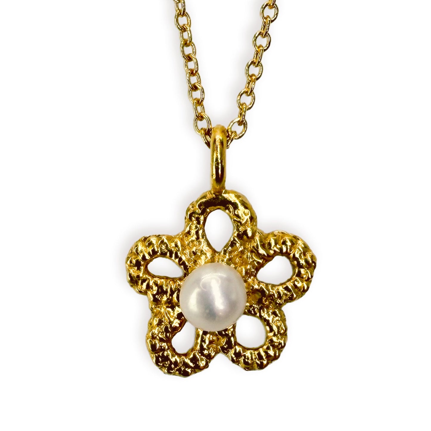 Forget-Me-Not Pearl Necklace