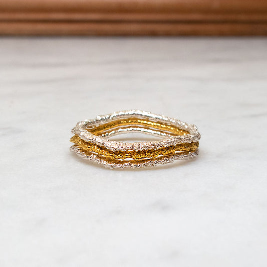 The Stitch-Stack Ring Set (set of three)